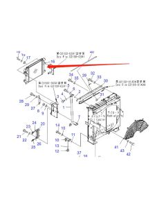 Komatsu PC400-7 / PC400LC-7 Excavator Aftercooler 615-66-15110 6156615110