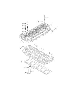 Cummins ISB6.7, ISDE6.7, QSB6.7, ISBE5.9 Engine Cylinder Head 4936081