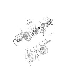 Hydraulic Pump 705-13-34340 7051334340 Compatible with Komatsu Wheel Loader Models WA350-3A, WA350-3-X, WA380-3, WA380-3MC