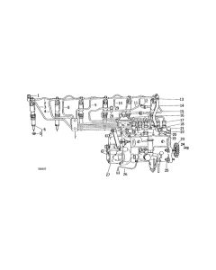 Injection Nozzle SE501108 Compatible with John Deere Tractor Models 4630 and 7020