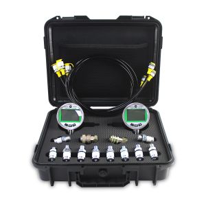 Hydraulic Digital Pressure Test Kit with Dual Gauges - 70MPA